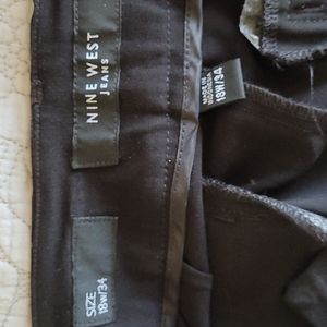 Nine West Jean's, black dress pants